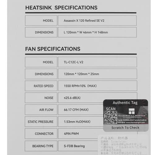 Thermalright Кулер для процессора Thermalright Assassin X 120 Refined SE V2 [TRAX120RSEV2] черный, фото 11