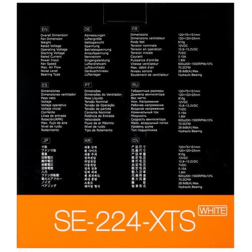 ID-Cooling Кулер для процессора ID-COOLING SE-224-XTS  белый, фото 10
