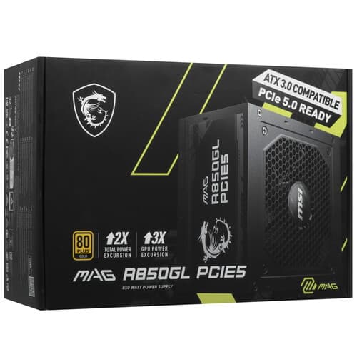 Блок питания MSI MAG A850GL PCIE5  черный thumb 9