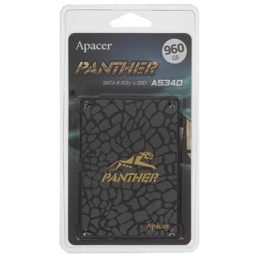 Apacer 960 ГБ 2.5" SATA накопитель Apacer AS340 PANTHER [AP960GAS340G-1]