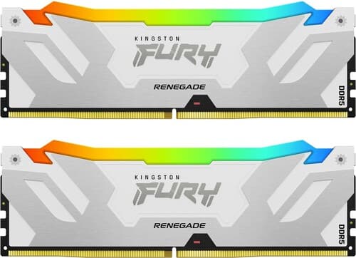 Kingston FURY Оперативная память Kingston Fury Renegade White RGB [KF580C38RWAK2-32] 32 ГБ
