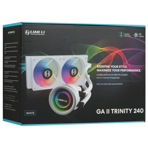 Система охлаждения LIAN LI GALAHAD II TRINITY 240  белая thumb 11