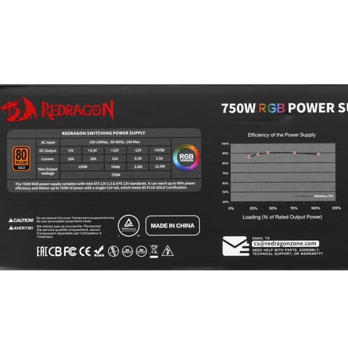 Блок питания Redragon RGPS-750W [70488] черный thumb 8