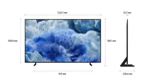 Samsung 55" (138 см) Телевизор Samsung QE55Q8FAAUXRU серый, фото 9