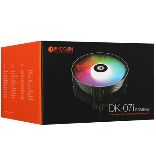 ID-Cooling Кулер для процессора ID-COOLING DK-07i RAINBOW  черный, фото 9