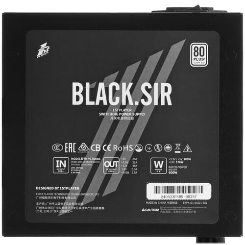 Блок питания 1STPLAYER BLACK.SIR 6.0 [SR-600W] черный thumb 4
