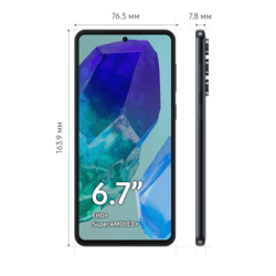 Samsung 6.7" Смартфон Samsung Galaxy M55 256 ГБ черный, фото 10