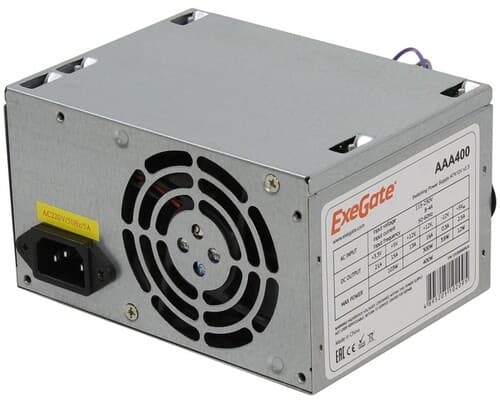 Блок питания ExeGate AAA400 [ES259590RUS-PC] серый