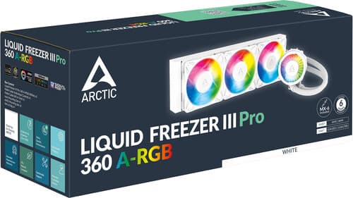 Система охлаждения ARCTIC Liquid Freezer III Pro 360 ARGB  белая thumb 6