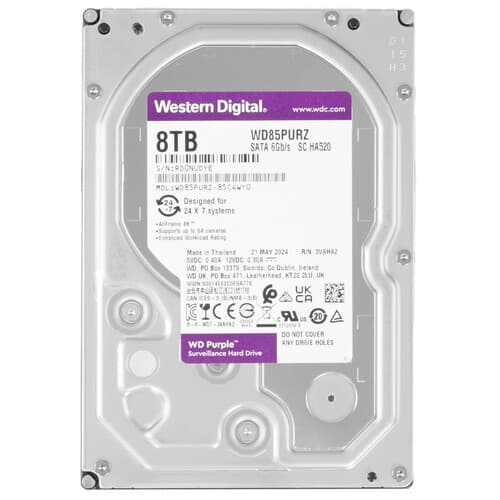 Western Digital 8 ТБ Жесткий диск WD Purple [WD85PURZ]