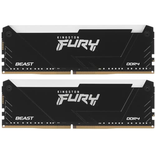 Kingston FURY Оперативная память Kingston FURY Beast Black RGB [KF432C16BB2AK2/32] 32 ГБ, фото 2