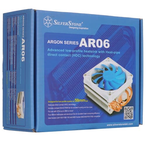 Кулер для процессора SilverStone Argon AR06 [G530AR06S410020] белый thumb 8