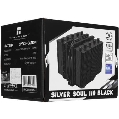 Thermalright Кулер для процессора Thermalright Silver Soul 110 [SILVER-SOUL-110-BL] черный, фото 11