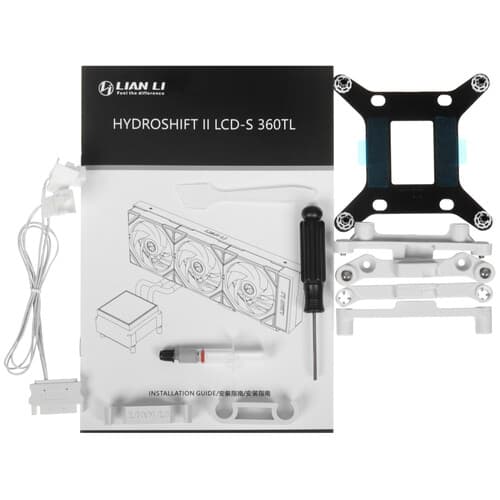 Система охлаждения LIAN LI HYDROSHIFT II LCD-S 360TL  белая thumb 11