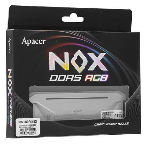 Apacer Оперативная память Apacer NOX RGB [AH5U32G52C522NWAA-1] 32 ГБ, фото 3