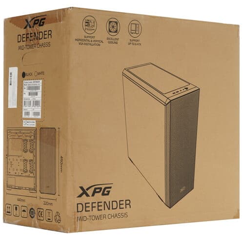 Корпус ADATA XPG DEFENDER [DEFENDER-BKCWW] черный thumb 14