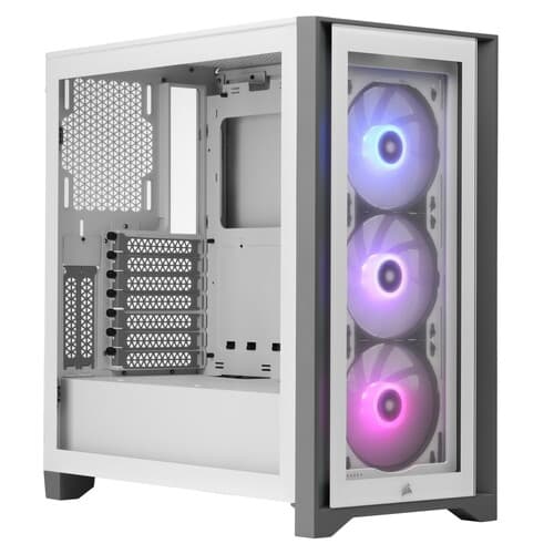 Корпус Corsair iCUE 4000X RGB [CC-9011205-CN] белый thumb 4