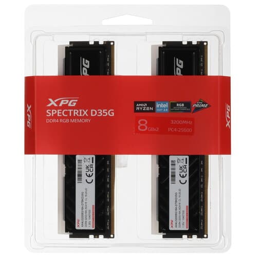 XPG (ADATA) Оперативная память ADATA XPG SPECTRIX D35G RGB [AX4U32008G16A-DTBKD35G] 16 ГБ, фото 4