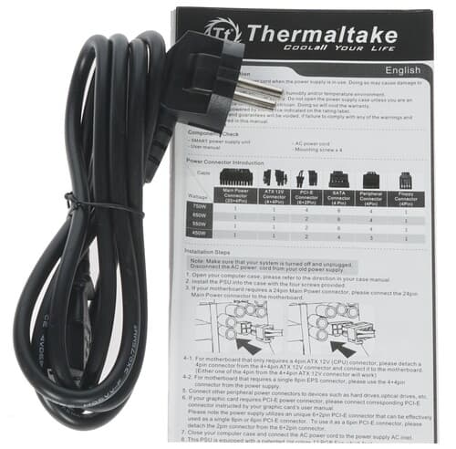 Блок питания Thermaltake Smart BX1 650W [PS-SPD-0650NNSABE-1] черный thumb 5
