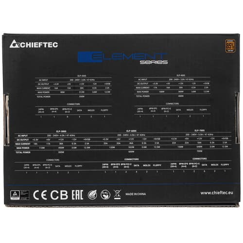Блок питания Chieftec ELEMENT 600W [ELP-600S] черный thumb 7