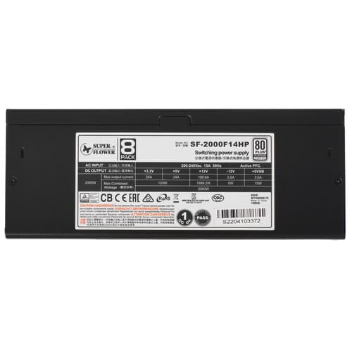 Блок питания Super Flower Leadex Platinum 2000W [SF-2000F14HP] черный thumb 4