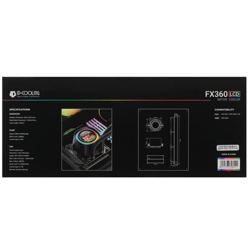 Система охлаждения ID-COOLING FX360 LCD черная thumb 10