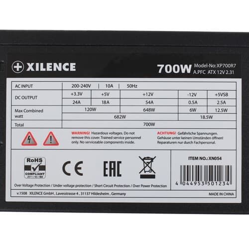 Блок питания Xilence Red Wings XN054 700W [XP700R7] черный thumb 6