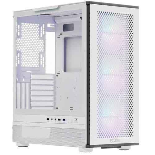 Корпус PCCooler ME200 MESH WH [C3-A520WHP3-GL] белый thumb 1