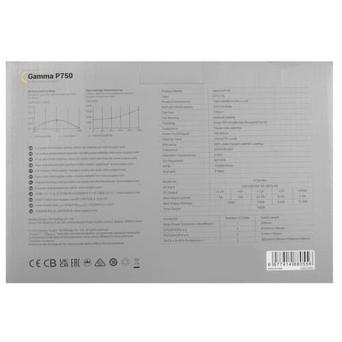 Блок питания Ocypus Gamma P750 [Gamma-P750-W1HDBK024X-EU] черный thumb 6