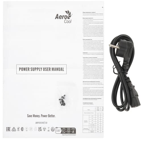 AeroCool Блок питания AeroCool ECO 500W [ECO-500W] серый, фото 5