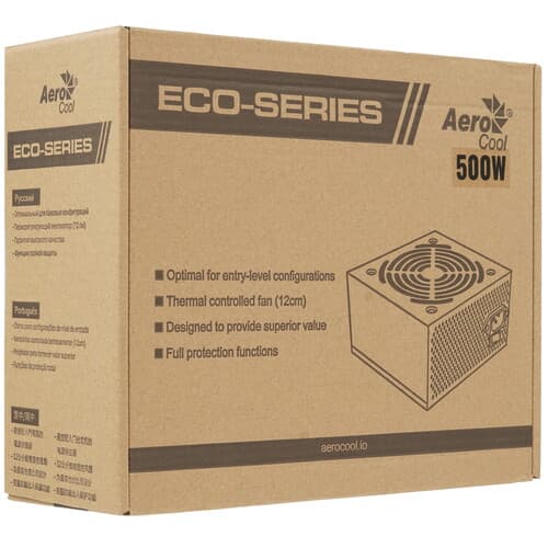 AeroCool Блок питания AeroCool ECO 500W [ECO-500W] серый, фото 7