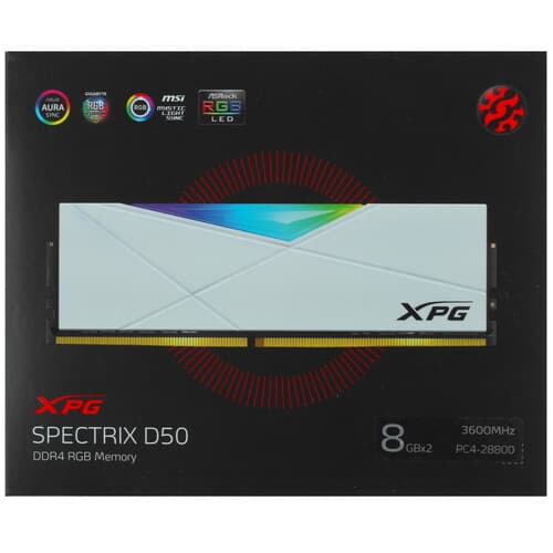 XPG (ADATA) Оперативная память ADATA XPG SPECTRIX D50 RGB [AX4U36008G18I-DW50] 16 ГБ, фото 5