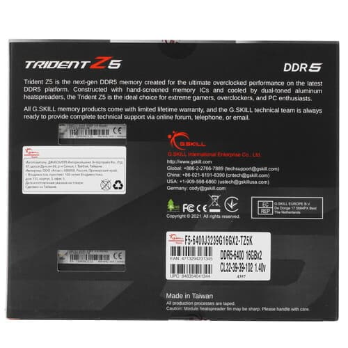 G.Skill Оперативная память G.Skill Trident Z5 [F5-6400J3239G16GX2-TZ5K] 32 ГБ, фото 3