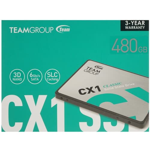 Team Group 480 ГБ 2.5" SATA накопитель TEAMGROUP CX1 [T253X5480G0C101], фото 4