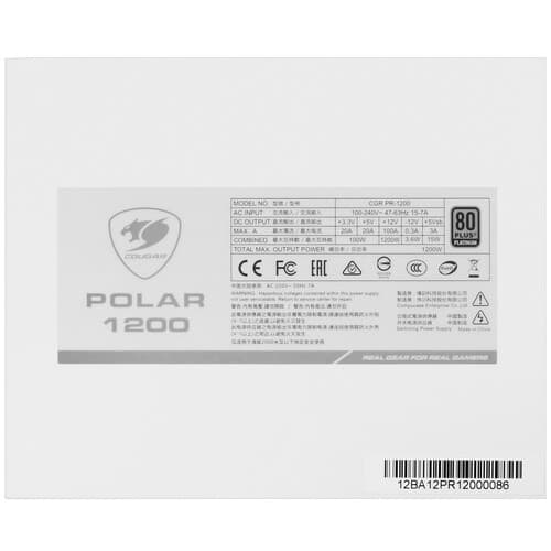 Блок питания Cougar POLAR 1200 [31PL120001P01] белый thumb 4
