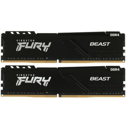 Kingston FURY Оперативная память Kingston FURY Beast Black [KF432C16BBK2/32] 32 ГБ