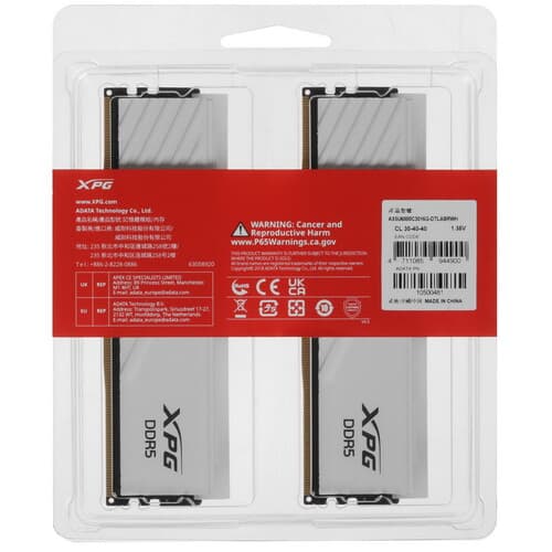 XPG (ADATA) Оперативная память ADATA XPG Lancer Blade RGB [AX5U6000C3016G-DTLABRWH] 32 ГБ, фото 4