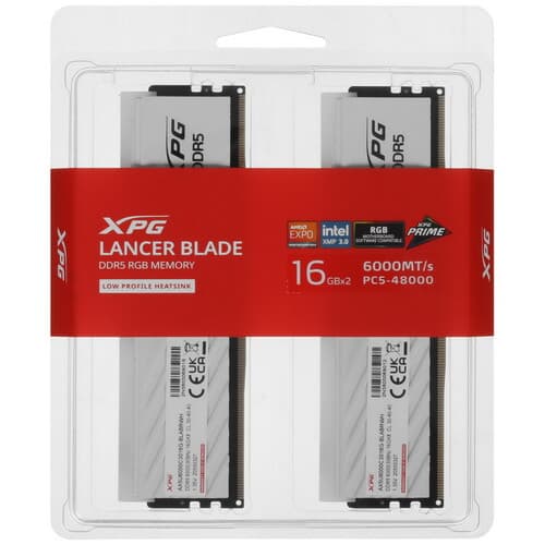 XPG (ADATA) Оперативная память ADATA XPG Lancer Blade RGB [AX5U6000C3016G-DTLABRWH] 32 ГБ, фото 5