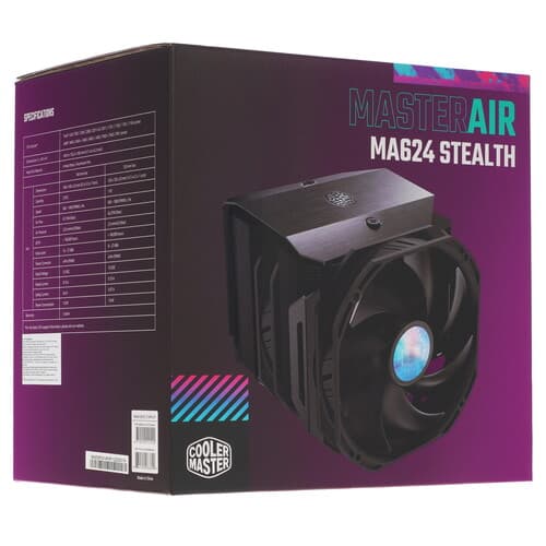 CoolerMaster Кулер для процессора Cooler Master MasterAir MA624 Stealth [LGA1700] [MAM-D6PS-314PK-R1] черный, фото 11