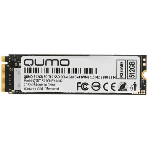 512 ГБ M.2 NVMe накопитель QUMO Novation [Q3DT-512GMSY-NM2] thumb 1