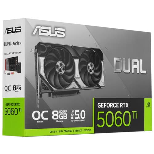 ASUS Видеокарта ASUS GeForce RTX 5060 Ti DUAL OC [DUAL-RTX5060TI-O8G], фото 9