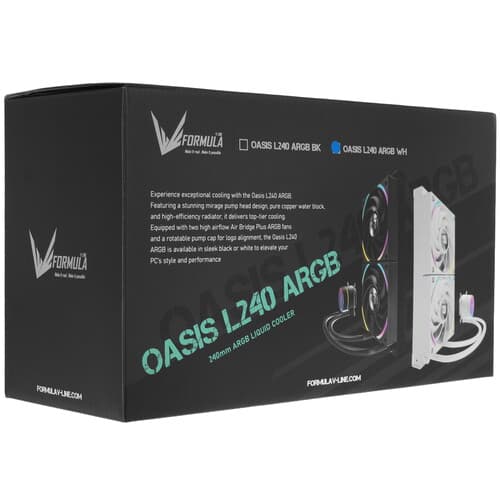 Система охлаждения Formula OASIS L240 ARGB  белая thumb 12