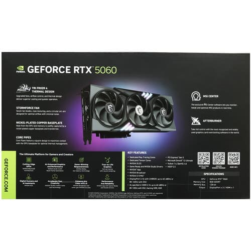 MSI Видеокарта MSI GeForce RTX 5060 GAMING TRIO [RTX 5060 8G GAMING TRIO], фото 10