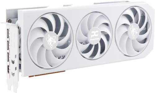 PowerColor Видеокарта PowerColor AMD Radeon RX 9070 XT Hellhound Spectral White OC [RX9070XT 16G-L/OC/WHITE], фото 2