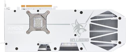 PowerColor Видеокарта PowerColor AMD Radeon RX 9070 XT Hellhound Spectral White OC [RX9070XT 16G-L/OC/WHITE], фото 3