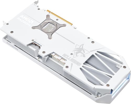 PowerColor Видеокарта PowerColor AMD Radeon RX 9070 XT Hellhound Spectral White OC [RX9070XT 16G-L/OC/WHITE], фото 4