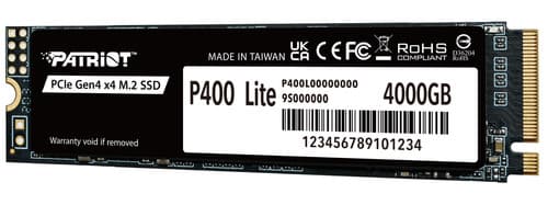4000 ГБ M.2 NVMe накопитель Patriot P400 Lite [P400LP4KGM28H] thumb 5