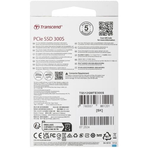 512 ГБ M.2 NVMe накопитель Transcend MTE300S [TS512GMTE300S] thumb 3