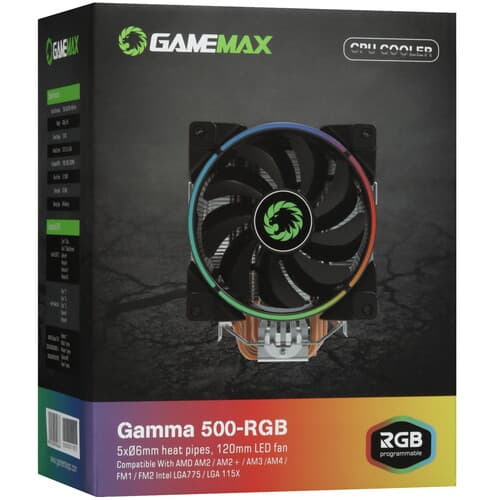 GameMax Кулер для процессора GameMax Gamma 500 RGB  черный, фото 13