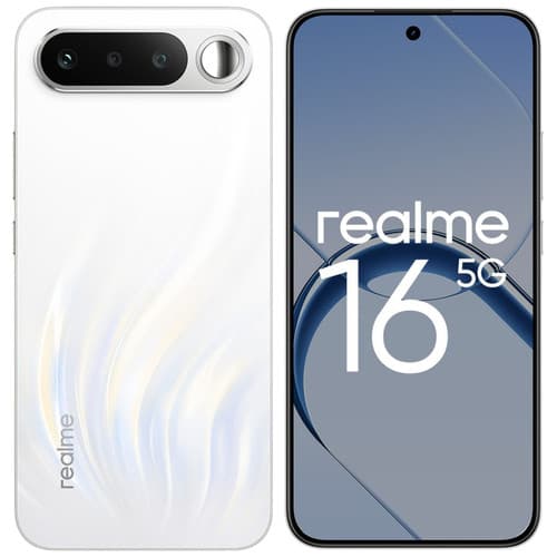 realme 6.57" Смартфон realme 16 256 ГБ белый